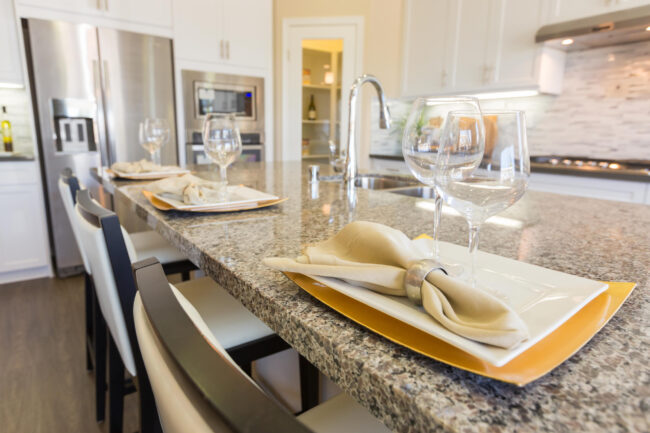Custom stone countertops and interior design by Castelli Interiors